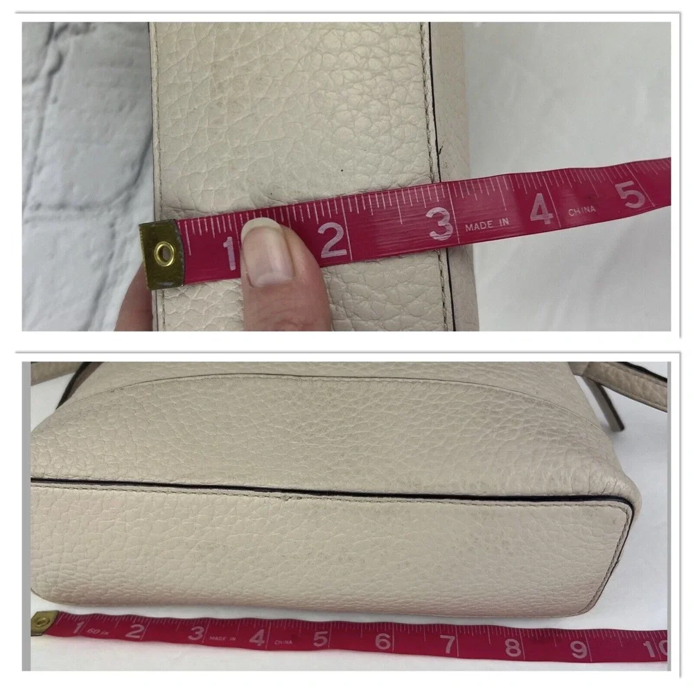 Kate Spade Bay Street‎ Crossbody Shoulder Bag Purse Pebbled Leather Color Pumice